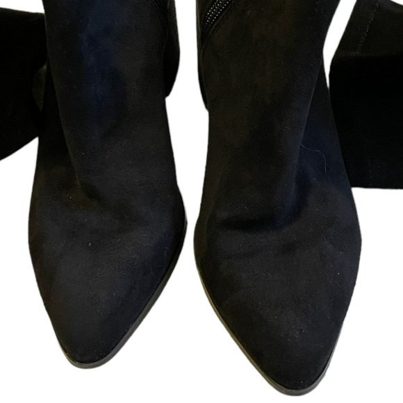 Steve Madden Jacey over-the-Knee Black Microsuede Boots Women's Size 7.5 - Picture 4 of 11